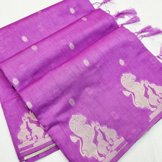 Kanchipuram Blended Fancy Taser Silk Saree 431