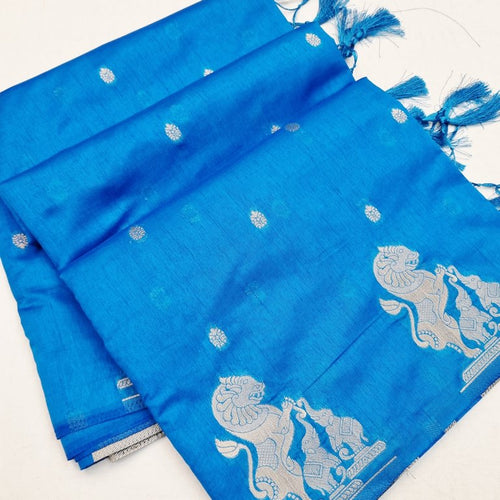 Kanchipuram Blended Fancy Taser Silk Saree 434 – Kanchipuram Lakshaya Silks