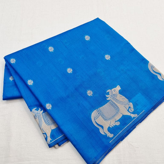 Kanchipuram Blended Fancy Taser Silk Saree 447