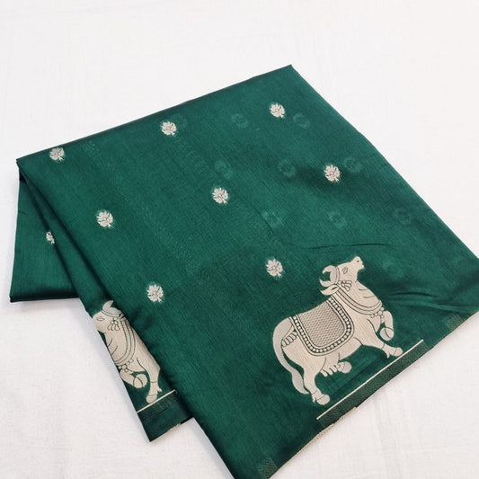 Kanchipuram Blended Fancy Taser Silk Saree 448