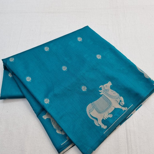 Kanchipuram Blended Fancy Taser Silk Saree 452