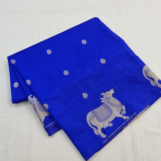 Kanchipuram Blended Fancy Taser Silk Saree 454