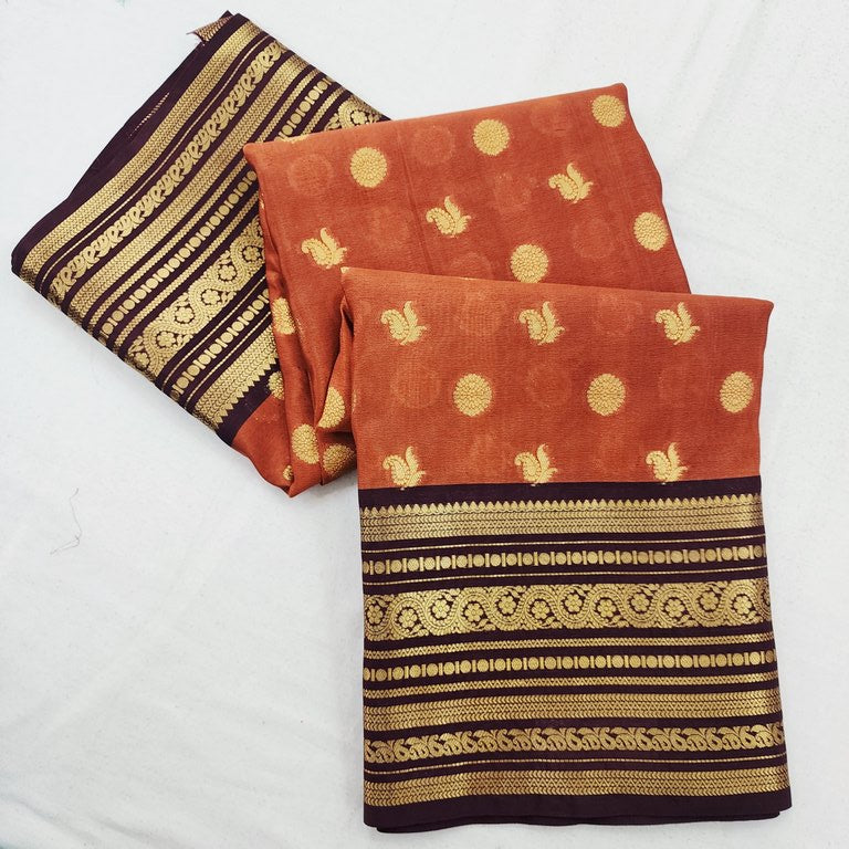 Kanchipuram Blended Fancy Silk Saree 457