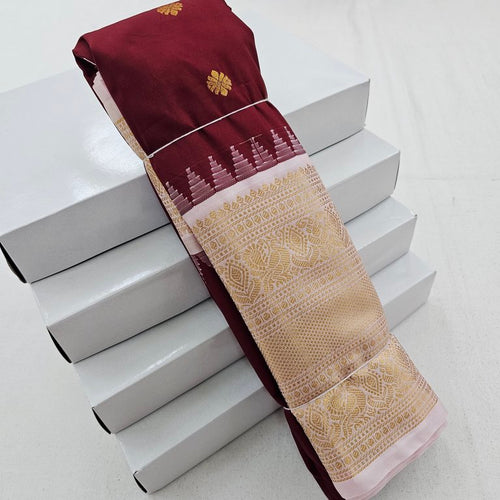 Trending  Gadwal Korvai Fancy Sarees 222 – Kanchipuram Lakshaya Silks