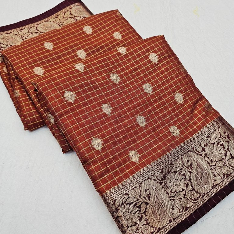 Kanchipuram Blended Fancy Silk Saree 458