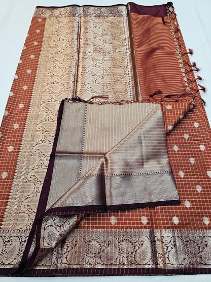 Kanchipuram Blended Fancy Silk Saree 458 – Kanchipuram Lakshaya Silks
