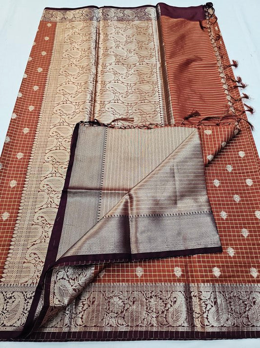Kanchipuram Blended Fancy Silk Saree 456