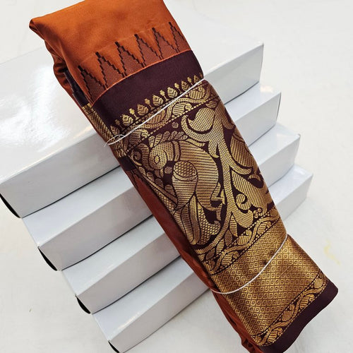 Kanchipuram Blended Semi Gadwal Silk Sarees 312 – Kanchipuram Lakshaya Silks