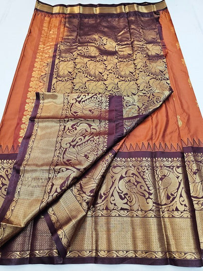 Kanchipuram Blended Semi Gadwal Silk Sarees 312 – Kanchipuram Lakshaya Silks
