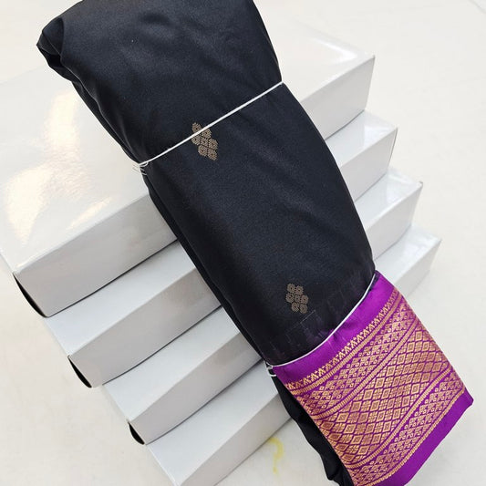 Kanchipuram Blended Semi Gadwal Silk Sarees 315