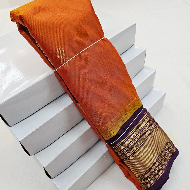Kanchipuram Blended Semi Gadwal Silk Sarees 319