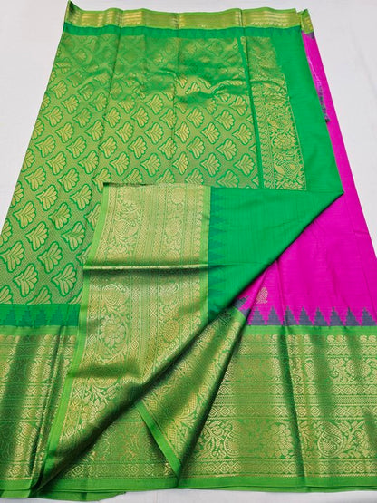 Kanchipuram Blended Semi Gadwal Silk Sarees 322 – Kanchipuram Lakshaya Silks