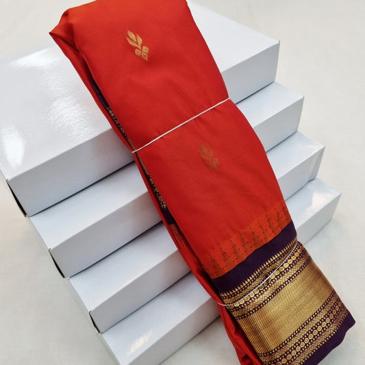 Kanchipuram Blended Semi Gadwal Silk Sarees 332
