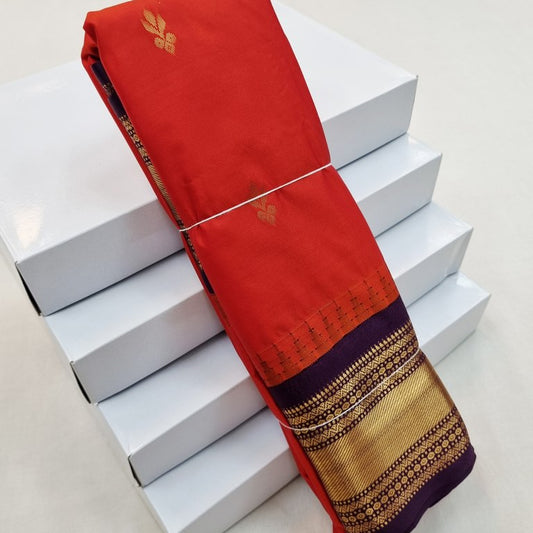 Kanchipuram Blended Semi Gadwal Silk Sarees 338