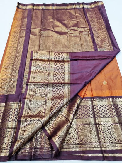 Kanchipuram Blended Semi Gadwal Silk Sarees 345 – Kanchipuram Lakshaya Silks