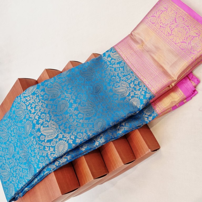 Kanchipuram Blended Bridal Silk Sarees 220