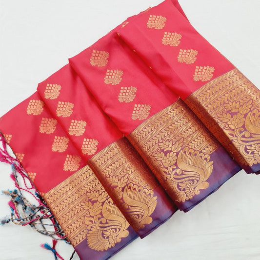 Kanchi Blended Semi Soft Silk Saree 636