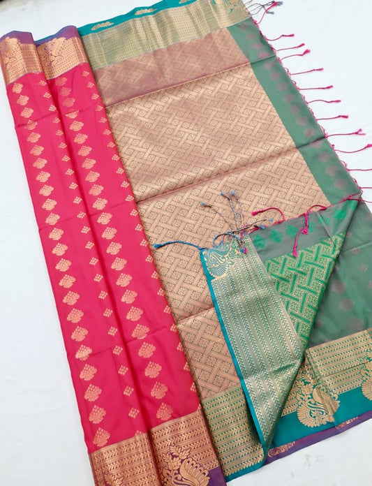Kanchi Blended Semi Soft Silk Saree 636