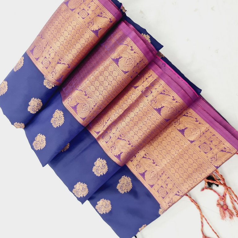 Kanchi Blended Semi Soft Silk Saree 671
