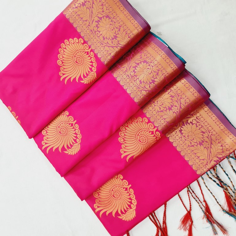 Kanchi Blended Trendy Soft Silk Saree 756