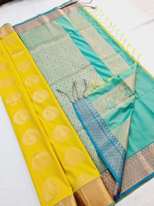 Kanchi Blended Trendy Soft Silk Saree 764