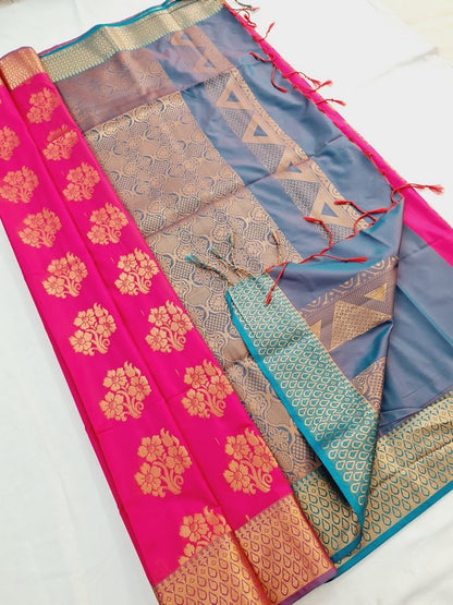 Kanchi Blended Trendy Soft Silk Saree 765 – Kanchipuram Lakshaya Silks