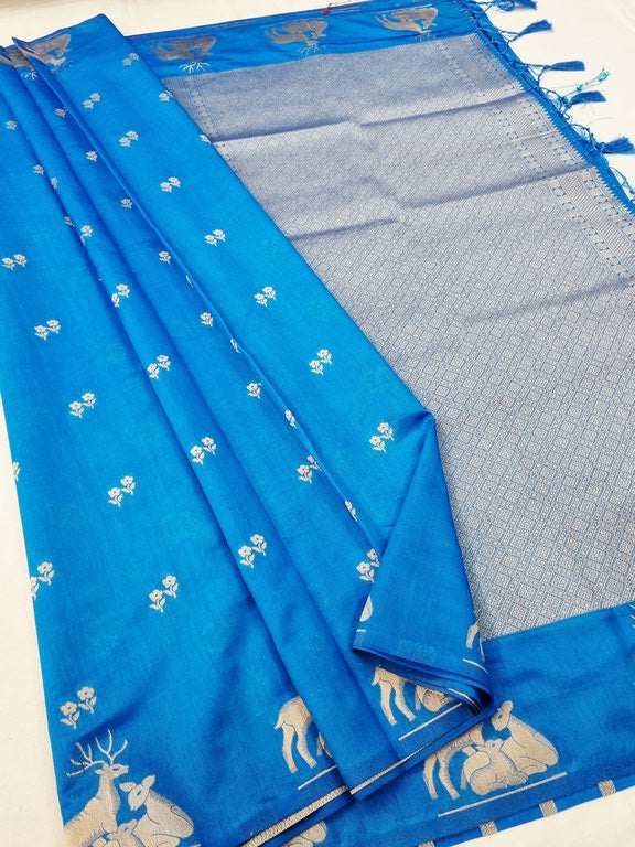 Kanchipuram Blended Trendy Tussar Silk Saree 464