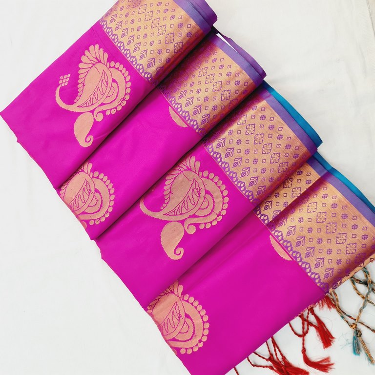 Kanchi Blended Trendy Soft Silk Saree 768