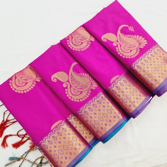 Kanchi Blended Trendy Soft Silk Saree 768