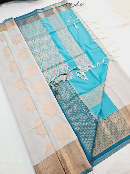 Kanchi Blended Trendy Soft Silk Saree 769