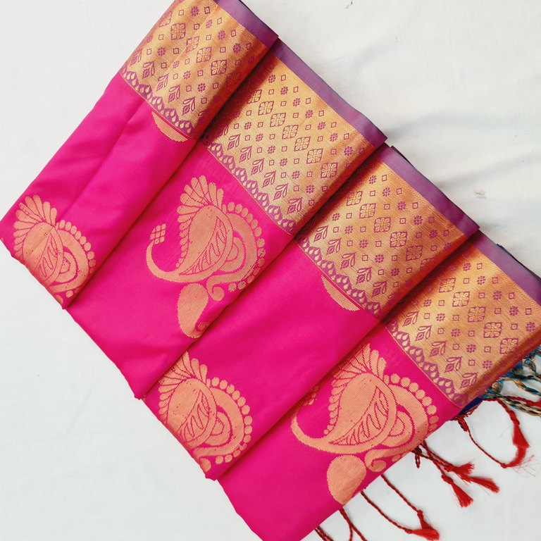 Kanchi Blended Trendy Soft Silk Saree 770