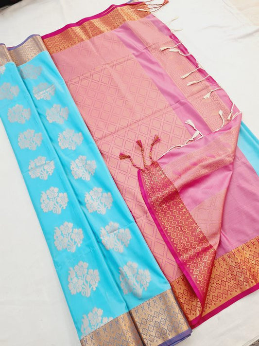 Kanchi Blended Trendy Soft Silk Saree 774