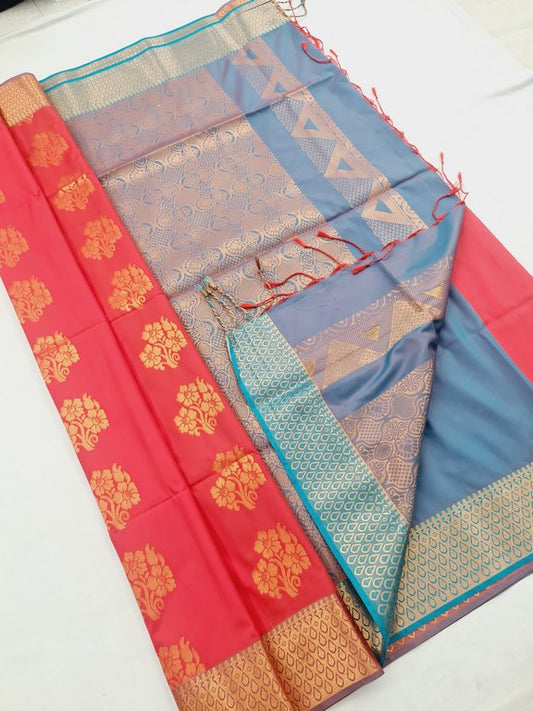Kanchi Blended Trendy Soft Silk Saree 779