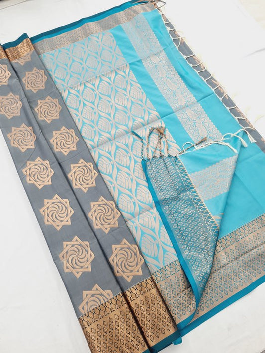Kanchi Blended Trendy Soft Silk Saree 780