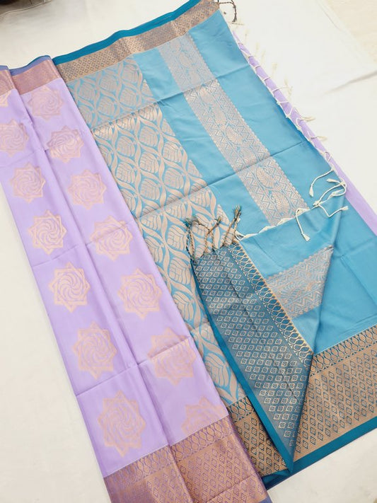 Kanchi Blended Trendy Soft Silk Saree 784