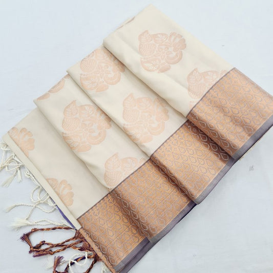 Kanchi Blended Trendy Soft Silk Saree 789