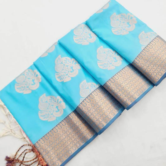 Kanchi Blended Trendy Soft Silk Saree 797