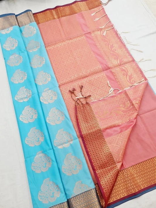 Kanchi Blended Trendy Soft Silk Saree 797