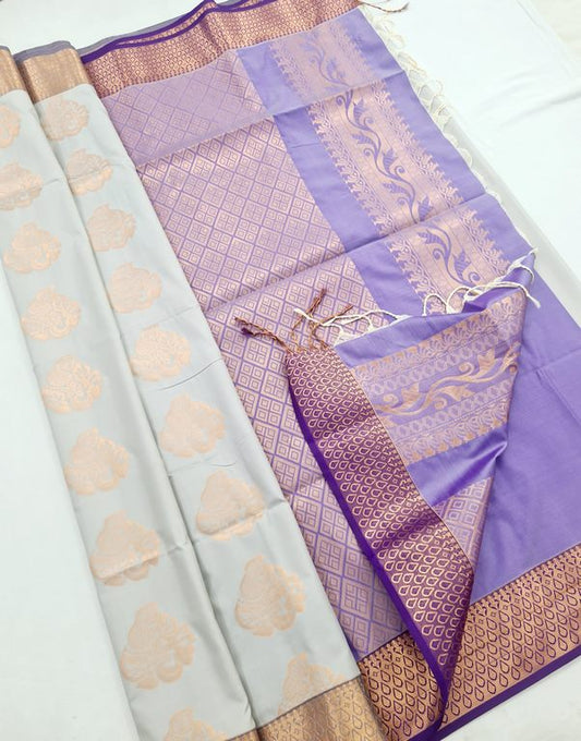 Kanchi Blended Trendy Soft Silk Saree 799