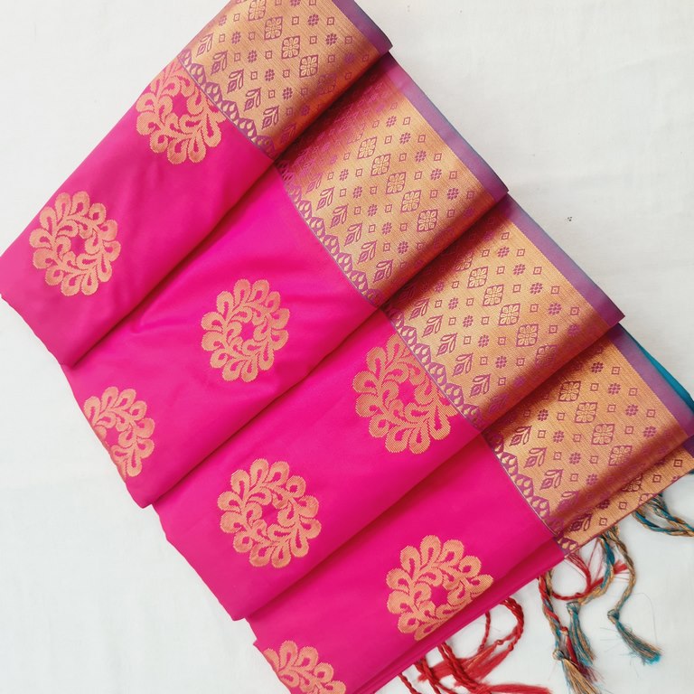 Kanchi Blended Trendy Soft Silk Saree 801