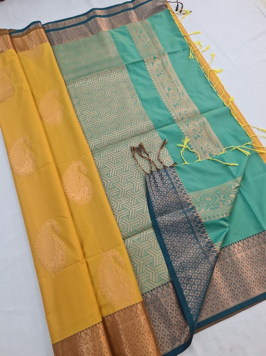 Kanchi Blended Trendy Soft Silk Saree 807