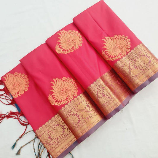 Kanchi Blended Trendy Soft Silk Saree 809