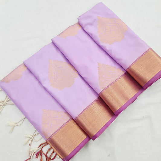 Kanchi Blended Trendy Soft Silk Saree 813