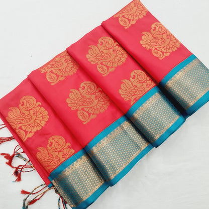 Kanchi Blended Semi Soft Silk Saree 673 – Kanchipuram Lakshaya Silks