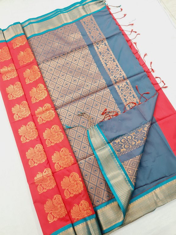 Kanchi Blended Semi Soft Silk Saree 673