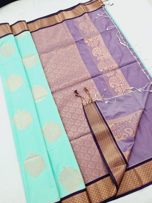Kanchi Blended Semi Soft Silk Saree 674