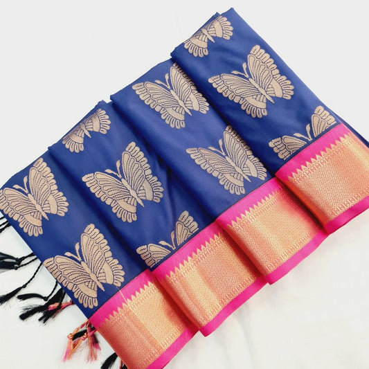 Kanchi Blended Semi Soft Silk Saree 697