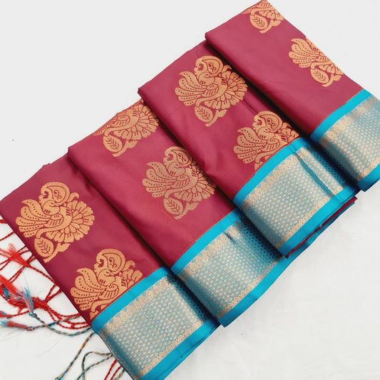 Kanchi Blended Semi Soft Silk Saree 706