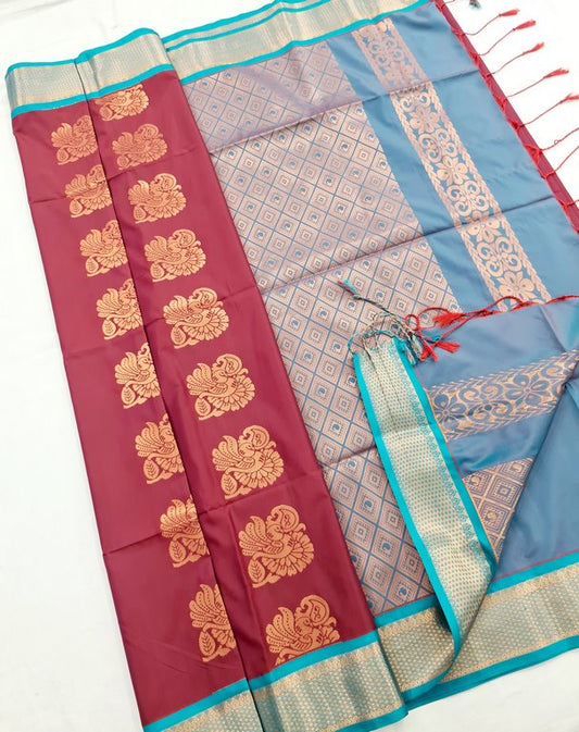 Kanchi Blended Semi Soft Silk Saree 706