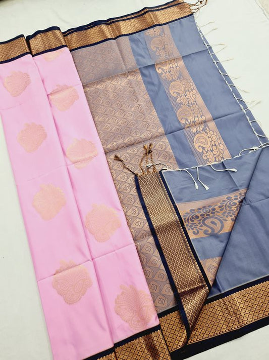Kanchi Blended Semi Soft Silk Saree 707